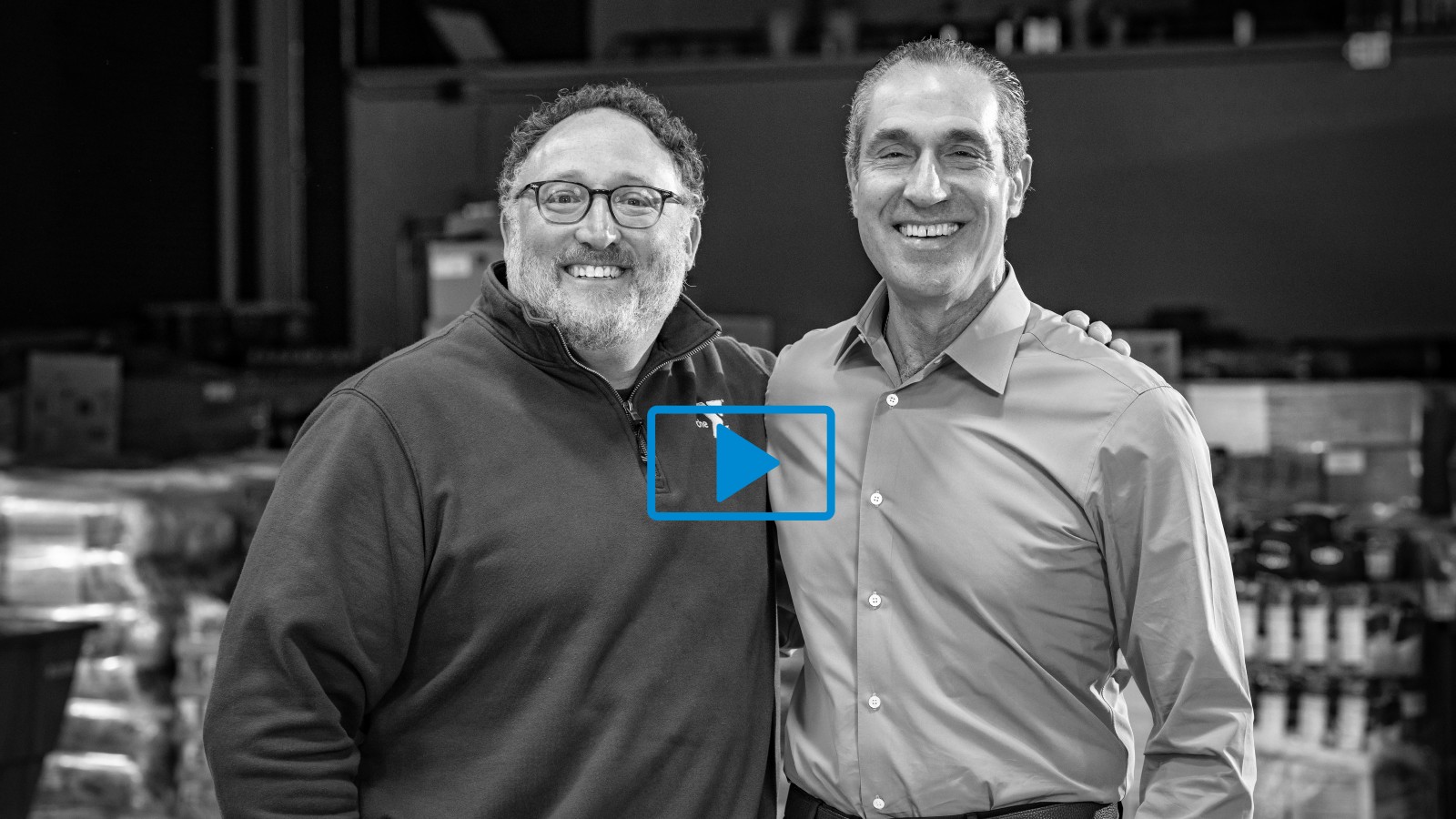 CEO David Shapiro standing with Board Chair Dan Brownell