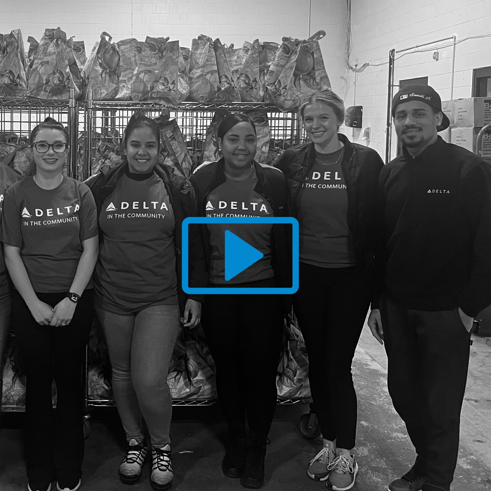 our delta partners on a volunteer day